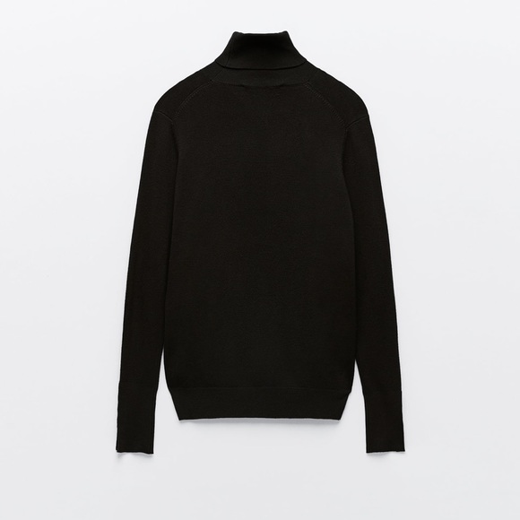 NWT! Zara Turtleneck Black Sweater! Size L! - Picture 7 of 7